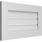 Ekena Millwork Vertical Surface Mount PVC Gable Vent: Functional, w/ 3-1/2"W x 1"P Standard Frame, 28"W x 16"H GVPVE28X1601SF - alternate 3